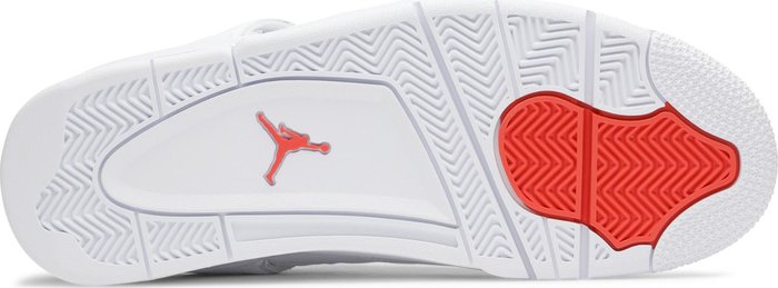 NIKE x AIR JORDAN - Nike Air Jordan 4 Retro Metallic Orange Sneakers