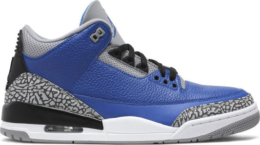 NIKE x AIR JORDAN - Nike Air Jordan 3 Retro Varsity Royal Cement Sneakers