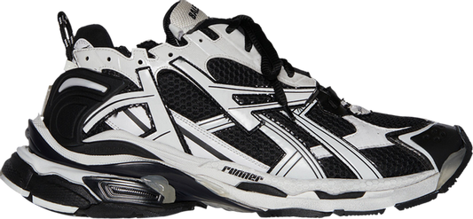 BALENCIAGA - BALENCIAGA Runner Black White Sneakers
