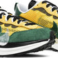 NIKE x SACAI - Nike VaporWaffle Tour Yellow Stadium Green x Sacai Sneakers