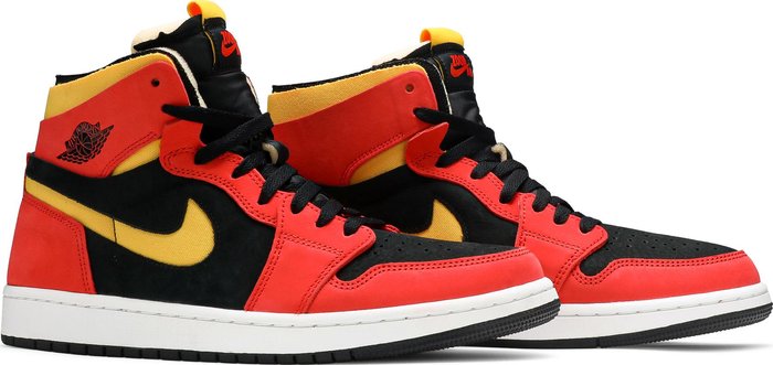 NIKE x AIR JORDAN - Nike Air Jordan 1 High Zoom Air CMFT Black Chile Red Sneakers