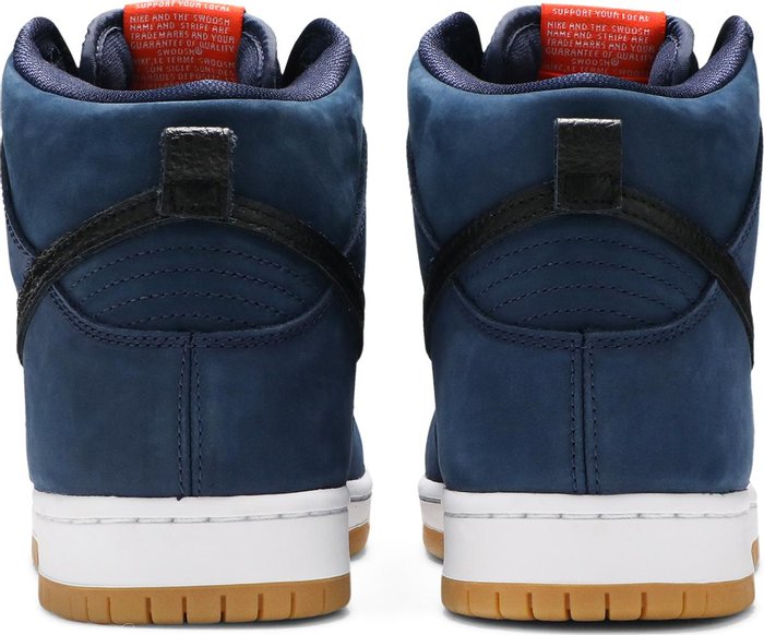 NIKE - Nike Dunk High Pro ISO SB Orange Label - Midnight Navy Sneakers