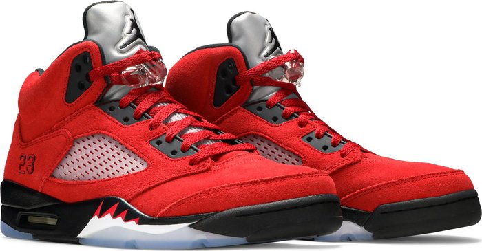 NIKE x AIR JORDAN - Nike Air Jordan 5 Retro Raging Bull Red Sneakers (2021)