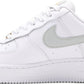 NIKE - Nike Air Force 1 Low White Light Silver Sneakers (Women)