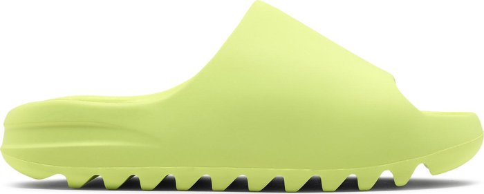 ADIDAS X YEEZY - Adidas YEEZY SLIDE Glow Green Slippers (First Release - Fluo Colour)
