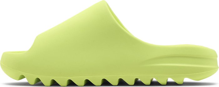 ADIDAS X YEEZY - Adidas YEEZY SLIDE Glow Green Slippers (First Release - Fluo Colour)