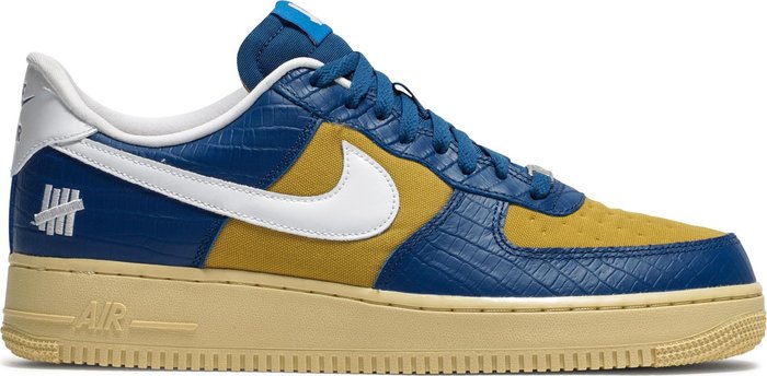 Nike Air Force 1 Low SP Dunk VS. AF1 On It Blue Yellow Croc x UNDEFEATED 5 Sneakers