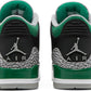NIKE x AIR JORDAN - Nike Air Jordan 3 Retro Pine Green Sneakers