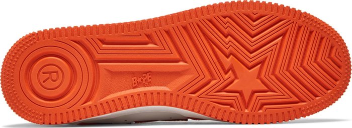 BAPE - A Bathing Ape Bape Sta Low Orange Sneakers