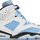 NIKE x AIR JORDAN - Nike Air Jordan 6 Retro UNC Home White Sneakers