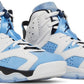 NIKE x AIR JORDAN - Nike Air Jordan 6 Retro UNC Home White Sneakers