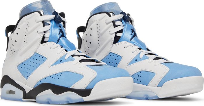 NIKE x AIR JORDAN - Nike Air Jordan 6 Retro UNC Home White Sneakers