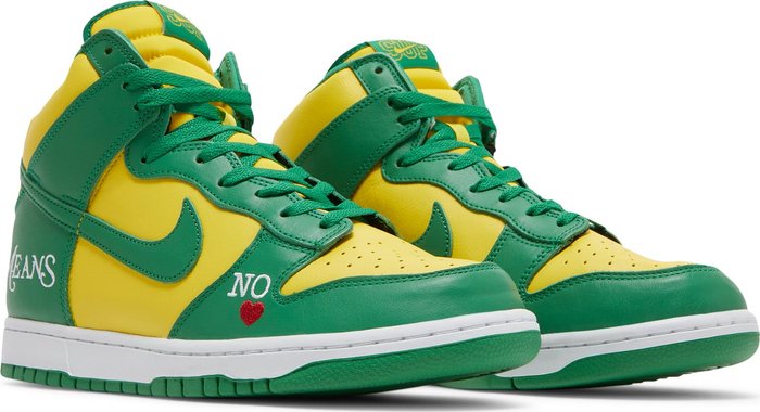 NIKE - Nike SB Dunk High By Any Means - Brazil x Supreme Sneakers