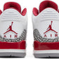 NIKE x AIR JORDAN - Nike Air Jordan 3 Retro Cardinal Red Sneakers