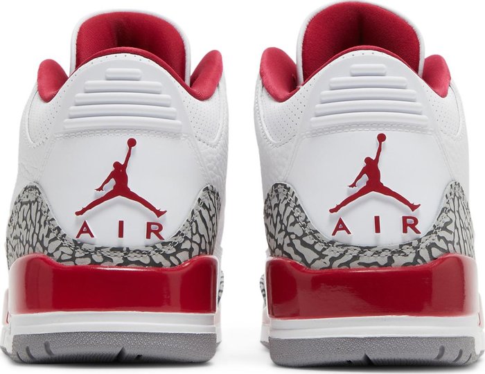 NIKE x AIR JORDAN - Nike Air Jordan 3 Retro Cardinal Red Sneakers
