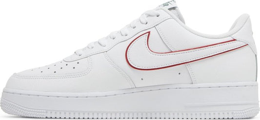 NIKE - Nike Air Force 1 Low Just Do It - White Noble Green Metallic Silver University Red Sneakers