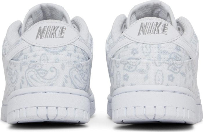 NIKE - Nike Dunk Low White Paisley Sneakers (Women)