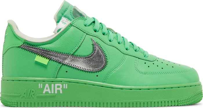 NIKE x OFF-WHITE - Nike Air Force 1 Low Light Green Spark x Off-White Sneakers