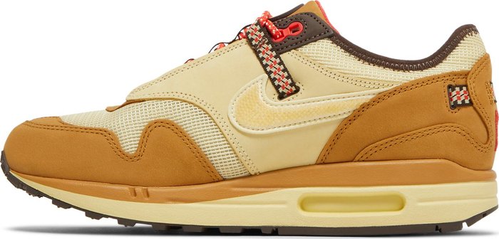 NIKE x TRAVIS SCOTT - Nike Air Max 1 Cactus Jack Wheat Lemon Drop x Travis Scott Sneakers