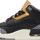 NIKE x AIR JORDAN - Nike Air Jordan 3 Retro Black Cement Gold Sneakers (Women)