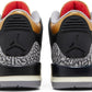 NIKE x AIR JORDAN - Nike Air Jordan 3 Retro Black Cement Gold Sneakers (Women)