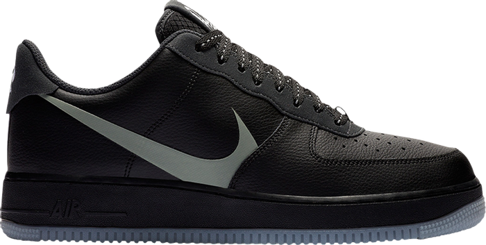NIKE - Nike Air Force 1 Low '07 LV8 Grey Swoosh Sneakers