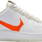 NIKE - Nike Air Force 1 Low '07 LV8 Orange Swoosh Sneakers