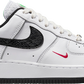 NIKE - Nike Air Force 1 Low '07 LX Just Do It - Snakeskin White Black Sneakers (Women)
